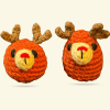 Artisan Catnip Toys | The Winter Reindeer Duo – Lightweight Chunkle Puff & Weighted Chunkle Chunk Pair Infused with Miracle Nip Botanicals