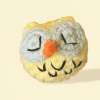 Artisan Catnip Toy | Yolk the Sleepy Owl – A Winter Chunkle Chunk Infused with ⊹˚ Miracle Nip ˚⊹ Botanicals for Cats – Weighted