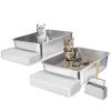 VEVOR Cat Litter Box, 6 inches Deep, XL Extra Large Stainless Steel Cat Litter Box with Scoop, Wide Filtering Foot Board & High Sides