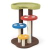 3-In-1 Cat Tree 3 Full-Wrapped Sisal Posts Removable Mat and Platforms