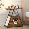 Vintage Cat Condo End Table – Multi-Functional Cat House & Side Table