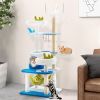 1PC Multi-level Cat Tower with Sisal Covered Scratching Posts