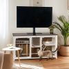 Multi-Functional Wooden Cat Villa TV Stand – Stylish Cat House & Entertainment Center