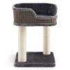 Multi-Level Cat Climbing Tree with Scratching Posts and Large Plush Perch