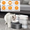 Smart Pet Water Fountain Automatic Cat Water Dispenser 3L/101OZ Cordless Rechargeable Dog Water Fountain Self-Refill with 3 Adjustable Volume 3 Time I