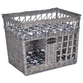 Cat House Gray Willow Small Lightweight Cat House Square