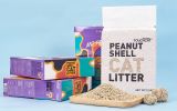 Touchcat High-Clumping Eco-Friendly Peanut Shell Kitty Cat Litter