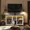 Multi-Functional Wooden Cat Villa TV Stand – Stylish Cat House & Entertainment Center