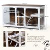 Multi-Functional Wooden Cat Villa TV Stand – Stylish Cat House & Entertainment Center