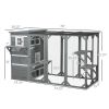 Secure Outdoor Cat Enclosure Multi-Level with Lockable Doors for 2-3 Cats