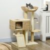 Cat Tree Tower for Indoor Cats with Scratching Posts Condo Beige