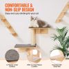 VEVOR Wall Mounted Cat Shelves, Cat Wall Shelves and Perches with Jumping Boards, Cat Beds, Hammocks & Cat Tree
