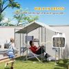 94.5" Extra Large Metal Outdoor Catio with Waterproof Cover, 2 Resting Boxes, 7 Jumping Platforms, for Multiple Cats