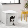 1PC Side table Nightstand Weatherproof Multi-function Cat House