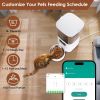 5L Automatic Pet Feeder Timed 2.4G WiFi Cat Feeder With App Control 1-10Meals Dry Food Per Day Type-C Battery Dual Power Supply For Cats Dogs