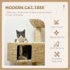 Cat Tree Tower for Indoor Cats with Scratching Posts Condo Beige