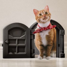 Interior Cat Door; No-Flap Cat Door for Interior Door;  Suitable for Any Door; Cat Door Indoor Door for Cats Up to 20 lbs; No Noise cat Door; Easy DIY