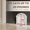 Cat Door Interior Door; No Noise Interior cat Door;  Indoor cat Door; cat Hole Door for Cats Up to 20 lbs; No-Flap Cat Door - Suitable for Any Door -