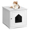 1PC Side table Nightstand Weatherproof Multi-function Cat House