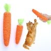 Pet cat toys nibbling toys cute paper rope carrot toys with built-in bells