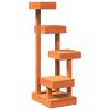 Cat Tree Wax brown Solid pine wood Large Durable Cat Tree