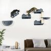 Cat Wall Shelves, with Hammock, Scratching Post, Steps, Platforms, Gray