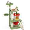 Cute Christmas Cat Tree with Sisal Scratching Posts and Gift Box Shaped Condo