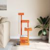 Cat Tree Wax brown Solid pine wood Large Durable Cat Tree