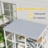 Large Outdoor Catio Cat Enclosure with Hammock, Condo, Jump Platforms, Ladders, Ramps, Tarp, for 2-4 Large Cats, Gray