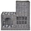 Cat House Grey Willow, Polyester Medium Lightweight Cat Tree