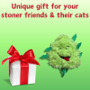 My Name is Bud Jr, Funny Catnip Weed Nug Cat Toy, Cute Stuffed Parody Pot Nug, Cool Plush 420 Novelty Gift for Cats, Kittens & Their Owners