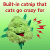 My Name is Bud Jr, Funny Catnip Weed Nug Cat Toy, Cute Stuffed Parody Pot Nug, Cool Plush 420 Novelty Gift for Cats, Kittens & Their Owners