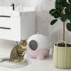 Large Hooded Cat Litter Box with Lid, Scoop, Leaking Sand Pedal, Top Handle, Light Pink