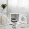 1PC Side table Nightstand Weatherproof Multi-function Cat House