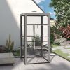 79"H Cat House Kitten Enclosure Mesh Playpen Steel Frame with 3 Platforms, 2 Doors and 4 Sandbags for Stability, Indoor/Outdoor