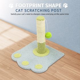 Cute Paw Footprints Cat Scratch Columns, Grinding Claws To Play With Dual Functions, With Cute Footprint Shapes, Contracting Cats To Grind Their (Color: Blue)
