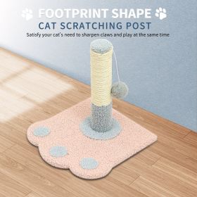 Cute Paw Footprints Cat Scratch Columns, Grinding Claws To Play With Dual Functions, With Cute Footprint Shapes, Contracting Cats To Grind Their (Color: Pink)