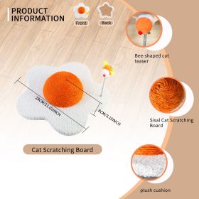 Three-in-one Cat Scratcher, Space-saving Design, Durable Material, Comfortable Claw Grinding Experience, Multi-functional Integration To Meet The (Option: S)