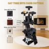 Multi-Level Cat Tree Tower House with Play Tunnel and Dangling Interactive Toy