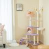 Multi-level Cat Tower with Sisal Covered Scratching Posts