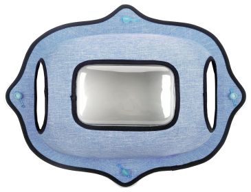 Pet Life 'Purr-view' See-through Suction Cup Kitty Cat Lounger and Bed (Color: Blue)