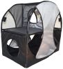 Pet Life Kitty-Play Obstacle Travel Collapsible Soft Folding Pet Cat House