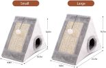 Portable Pet Scratcher Foldable Sisal Triangle Climbing Pad Cat Fur Climbing Frame