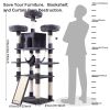 Cat Tree 67 Inch Multi-Level Large Tall Cat Tower with 3 Plush Top Perches,4 Sisal Scratching Post Cat Condo Play House Kitty Activity Center