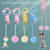 Pet cat toy self hi cat hair ball plush spring toy Jingle Bell Toys
